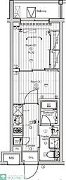 (仮称)PREMIUMCUBE東高円寺DEUX 2Kの間取図画像