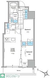 ルフォンプログレ北新宿 2LDKの間取図画像
