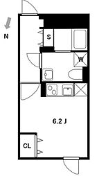 Creal東高円寺 ワンルームの間取図画像