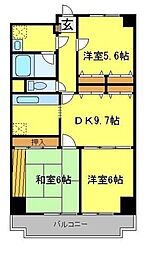 ピア・グランデ弐番館 3LDKの間取図画像