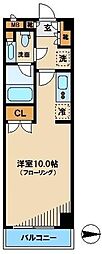 ParkSphere中野富士見町 ワンルームの間取図画像