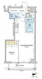 RESIDENCEKLENJI 1LDKの間取図画像