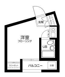 プリンス中野 ワンルームの間取図画像