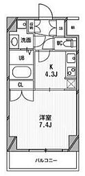 スペーシア高円寺1 1Kの間取図画像