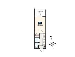 JR総武本線 新小岩駅 徒歩5分の賃貸アパート 2階1Kの間取り