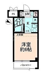 JR総武線 小岩駅 徒歩4分の賃貸マンション 3階1Kの間取り