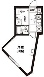 京成押上線 青砥駅 徒歩5分の賃貸マンション 5階1Kの間取り