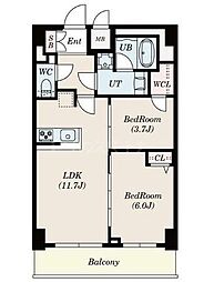 間取図画像 2LDK