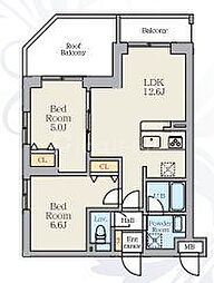 間取図画像 2LDK