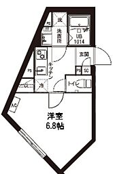 レピュア青砥レジデンス 1Kの間取図画像