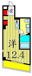 T'sCalm ワンルームの間取図画像