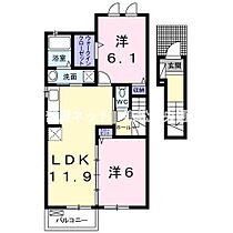 ラフォーレ　キャトル 204 ｜ 香川県高松市三谷町800番地1（賃貸アパート2LDK・2階・56.68㎡） その2