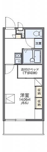 レオパレスＨＡＺＥ 206｜香川県高松市西ハゼ町(賃貸マンション1K・2階・23.18㎡)の写真 その2