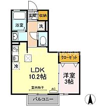 セジュール杉山C棟 101 ｜ 香川県高松市木太町（賃貸アパート1LDK・1階・33.69㎡） その2