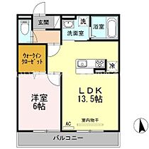 D-rooｍ Riage 202 ｜ 香川県高松市林町（賃貸アパート1LDK・2階・46.91㎡） その2