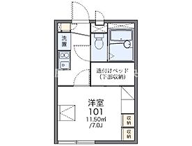 レオパレスH・Y・III 203 ｜ 香川県木田郡三木町大字池戸（賃貸アパート1K・2階・19.87㎡） その2