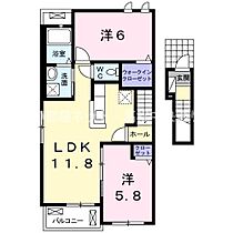 ティファニー　I 204 ｜ 香川県高松市春日町1167番地4（賃貸アパート2LDK・2階・56.72㎡） その2