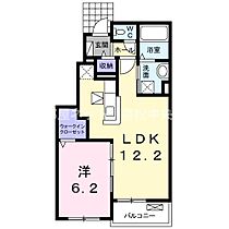 ティファニー　I 103 ｜ 香川県高松市春日町1167番地4（賃貸アパート1LDK・1階・44.15㎡） その2