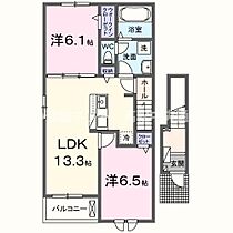 メゾン・ド・ベルジュ坂本 201 ｜ 香川県観音寺市坂本町2丁目甲89-1（賃貸アパート2LDK・2階・59.55㎡） その2