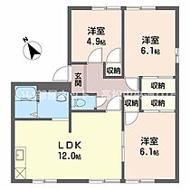 グリーングラス A棟 103 ｜ 香川県高松市多肥上町（賃貸アパート3LDK・1階・65.40㎡） その2