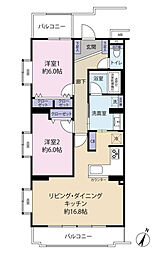 間取図画像 2LDK