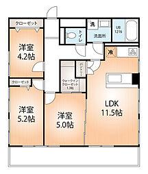 サンパレス本町 3LDKの間取図画像
