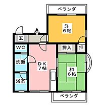 グリーンヒルＡ  ｜ 静岡県御殿場市神山（賃貸アパート2DK・2階・43.00㎡） その2