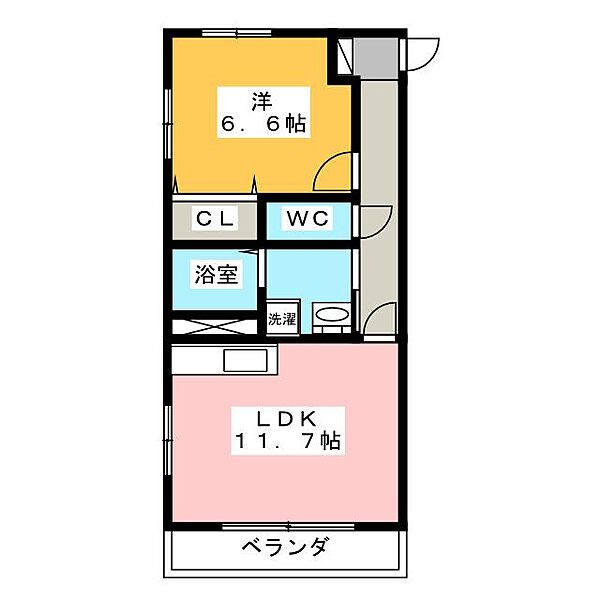 プランドール ｜静岡県裾野市平松(賃貸マンション1LDK・2階・45.00㎡)の写真 その2