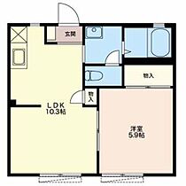 フレグランス杉山Ｆ  ｜ 静岡県三島市松本（賃貸アパート1LDK・1階・36.36㎡） その2