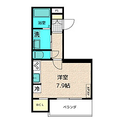 Ｂｅｌｉｅｆ 302 3階ワンルームの間取り