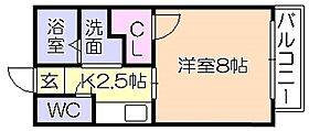 福岡県久留米市篠山町168-30（賃貸アパート1K・1階・26.50㎡） その2