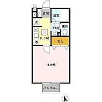 福岡県久留米市御井町1963（賃貸アパート1K・1階・26.80㎡） その2