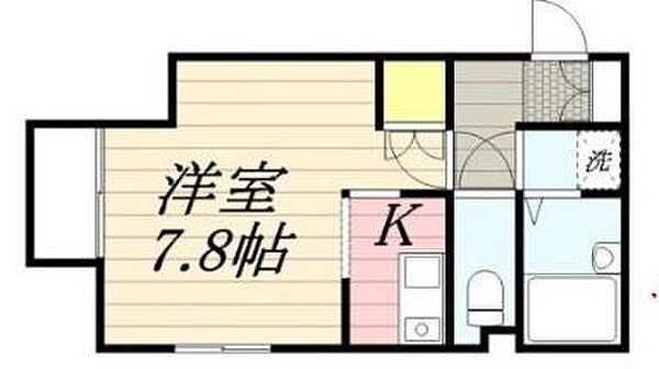 福岡県久留米市梅満町(賃貸アパート1K・1階・24.00㎡)の写真 その2