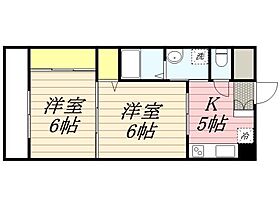 福岡県久留米市六ツ門町2-29（賃貸マンション2K・10階・38.08㎡） その2