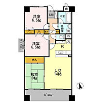 福岡県久留米市本山1丁目7-31（賃貸マンション3LDK・2階・73.60㎡） その2