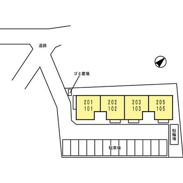 福岡県久留米市東櫛原町(賃貸アパート2LDK・1階・55.42㎡)の写真 その25