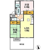 福岡県久留米市朝妻町5-7（賃貸アパート2LDK・1階・59.00㎡） その2