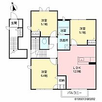 福岡県久留米市荒木町白口（賃貸アパート3LDK・2階・70.43㎡） その2