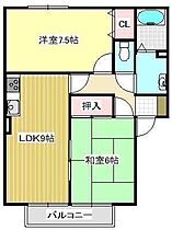 ヴィルヌーブ花畑 201 ｜ 福岡県久留米市花畑1丁目6-8（賃貸アパート2LDK・2階・52.30㎡） その2