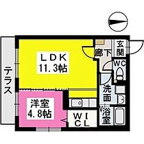 グランドゥール　ステラ  ｜ 福岡県久留米市櫛原町1406-7（賃貸マンション1LDK・1階・40.60㎡） その2