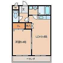 福岡県久留米市小森野1丁目6-8（賃貸マンション1LDK・2階・40.32㎡） その2