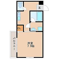 福岡県久留米市小森野4丁目9-10（賃貸アパート1K・1階・27.04㎡） その2