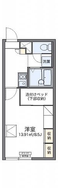 ツインズB ｜北海道江別市東野幌本町(賃貸アパート1K・1階・23.18㎡)の写真 その2