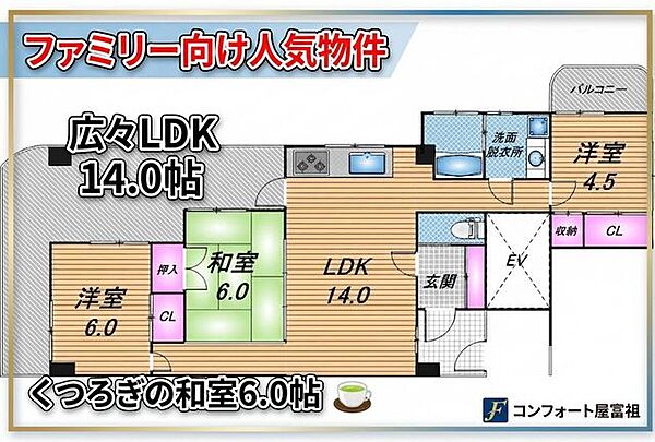 間取りを拡大表示