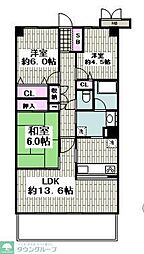 サンヴェール横浜港南台 3階3LDKの間取り