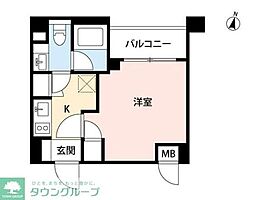 JR京浜東北・根岸線 根岸駅 徒歩8分の賃貸マンション 7階1Kの間取り
