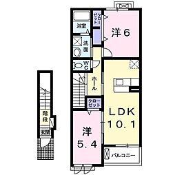 DMオアシス 2LDKの間取図画像