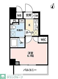 SQUARE CITY YOKOHAMA NEGISHI II 1Kの間取図画像