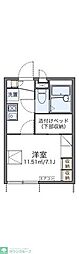 レオパレスリブロ 1Kの間取図画像