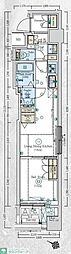 Genovia阪東橋2スカイガーデン 1LDKの間取図画像